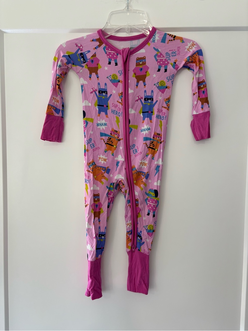 Little Sleepies Sleepy Heroes Bamboo Zippy Pajama 6-12 months